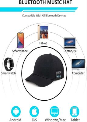 Καπέλο μουσικής με το διπλό bluetooth ομιλητή bluetooth ομιλητών Washable ασύρματο ως καλύτερο δώρο για την οικογένεια, χιπ-χοπ