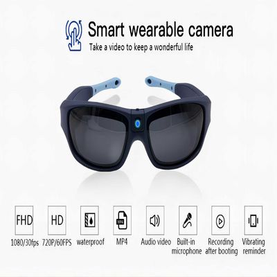 αθλητικά τηλεοπτικά γυαλιά ηλίου DVR Eyewear γυαλιών καμερών 1080P HD μέχρι τη μνήμη 30FPS 64GB