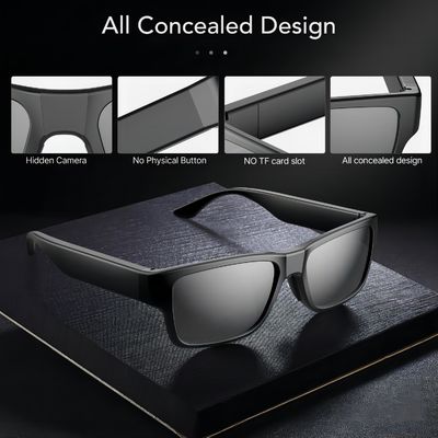 Έξυπνος ήχος γυαλιών ηλίου FHD 1080P καμερών τηλεχειρισμού για τις συγκεκαλυμμένες δραστηριότητες