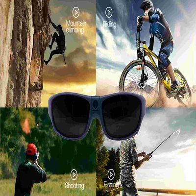Πλήρη τηλεοπτικά γυαλιά ηλίου HD 1080P Bluetooth με τον πολωμένο UV φακό ασφάλειας προστασίας