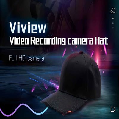 Κρυμμένο καπέλο καμερών FHD 1080P για τον υπαίθριο αθλητισμό που αναρριχείται στο τρέξιμο πεζοπορίας
