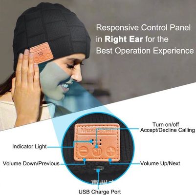 Bluetooth Beanie για το καπέλο Bluetooth ανδρών, δώρα των ανδρών, γυναικών Beanie καπέλων μαύρα δώρα τεχνολογίας Χριστουγέννων ακουστικών μοναδικά