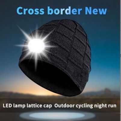 Βιντεοκάμερα καπέλων Beanie Bluetooth με το φως, ασύρματα ακουστικά προβολέων ΚΑΠ επανακαταλογηστέων 4 οδηγήσεων USB για να κάνει σκι, τρέξιμο