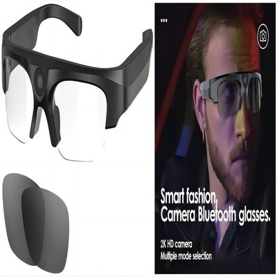 Ορειβασίας 2K Bluetooth τηλεοπτική γυαλιών ηλίου TR90 μουσική αυτιών πλαισίων ανοικτή, τηλεφωνήματα