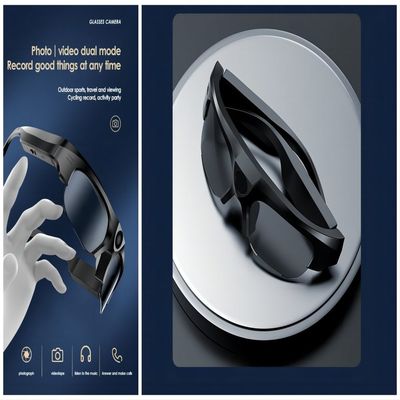 Ορειβασίας 2K Bluetooth τηλεοπτική γυαλιών ηλίου TR90 μουσική αυτιών πλαισίων ανοικτή, τηλεφωνήματα