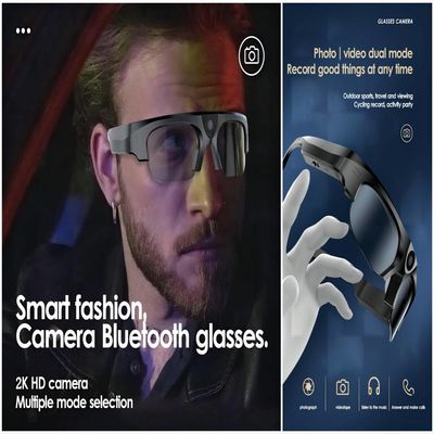 3in1 έξυπνη κάμερα γυαλιών ηλίου Bluetooth τηλεοπτική με τη φωτογραφία, βίντεο, ακουστικό