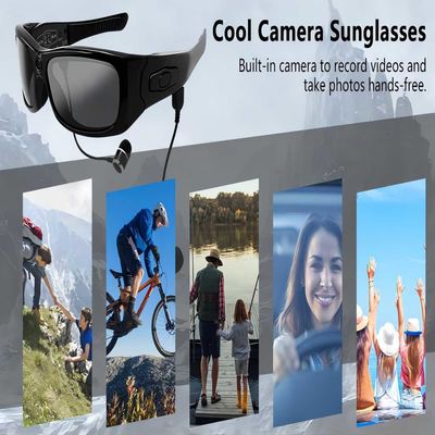 τηλεοπτικά γυαλιά ηλίου 1080P HD Bluetooth για την υπαίθρια αθλητική φωτογραφία που παίρνει, καταγραφή, μουσική
