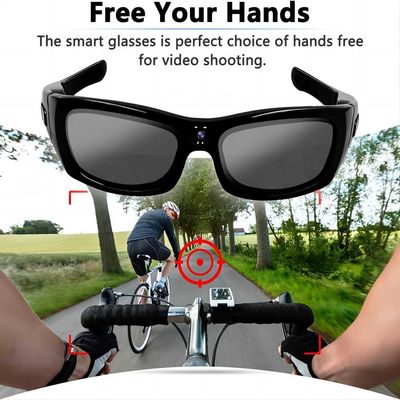 τηλεοπτικά γυαλιά ηλίου 1080P HD Bluetooth για την υπαίθρια αθλητική φωτογραφία που παίρνει, καταγραφή, μουσική