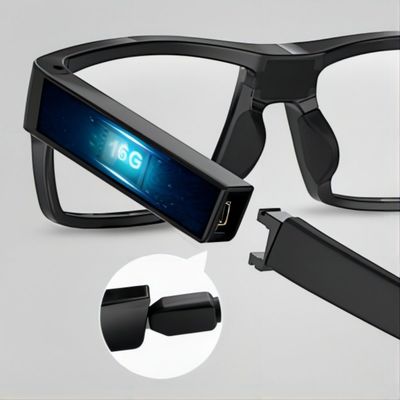 G2-16G κρυμμένο καμερών πλήρες FD 1080P TR90 γυαλιών ηλίου τηλεοπτικό πλαίσιο γυαλιών