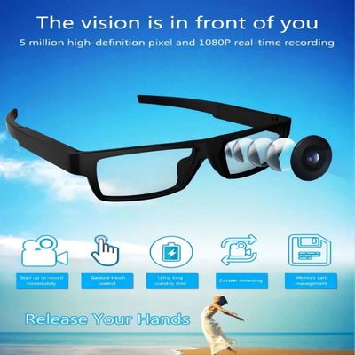 G2-64G κρυμμένο Sunglcasses με τη γωνία 80° που καταγράφει τα φορετά βιντεοκάμερα σώματος