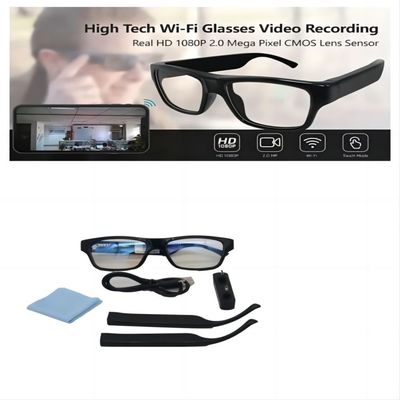 Υπαίθρια κάμερα ασφαλείας 1080P HD 80°Angle γυαλιών ηλίου καμερών WiFi έξυπνα για την επιτήρηση