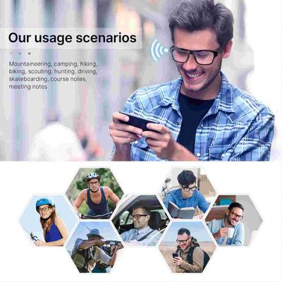 Πλήρη τηλεοπτικά γυαλιά WiFi γυαλιών 1080P φορετά έξυπνα για τον υπαίθριο αθλητισμό οδοιπορίας