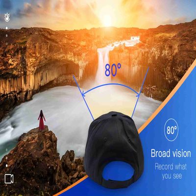 κρυμμένη CameraBaseball ΚΑΠ ενσωματωμένη 1000mah κάμερα σώματος αστυνομίας 1296P QHD
