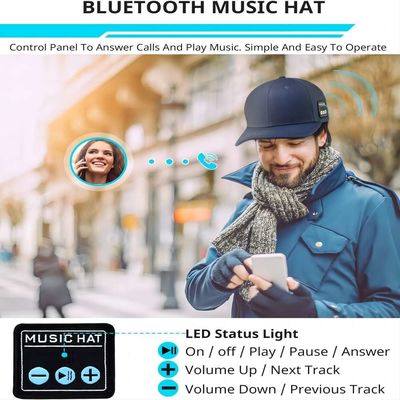 Για άνδρες και για γυναίκες καπέλο bluetooth με το διπλό ομιλητή, χέρι-πλύσιμο, επανακαταλογηστέα stuffers γυναικείων καλτσών καπέλων μουσικής για τα κορίτσια και τα αγόρια