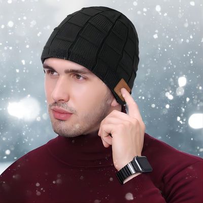 Καπέλο 5,0 Beanie Bluetooth ασύρματο Bluetooth παιχνίδι μουσικής τεχνολογίας με ελεύθερα χέρια για το χειμερινό αθλητισμό