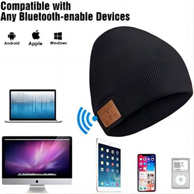 B5 ασύρματο καπέλο Beanie με το bluetooth, τα με ελεύθερα χέρια τηλεφωνήματα &amp; το παιχνίδι μουσικής με τη ζεστασιά για τους άνδρες, χειμερινός αθλητισμός γυναικών