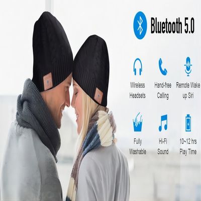 Ασύρματο καπέλο Bluetooth Beanie τηλεφωνημάτων ομιλητών με τους ομιλητές HD, δώρα