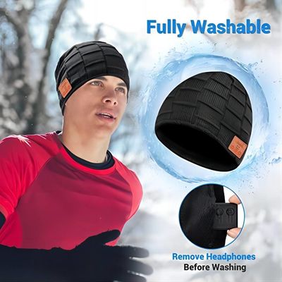 Απολαύστε τη μουσική κρατά το θερμό καπέλο Bluetooth Beanie για το Drive της αναρρίχησης Skinng