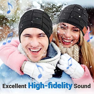 Απολαύστε τη μουσική κρατά το θερμό καπέλο Bluetooth Beanie για το Drive της αναρρίχησης Skinng