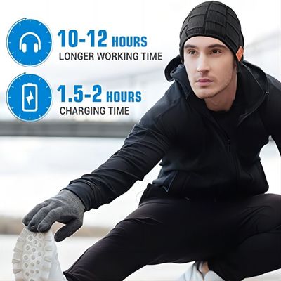 Απολαύστε τη μουσική κρατά το θερμό καπέλο Bluetooth Beanie για το Drive της αναρρίχησης Skinng