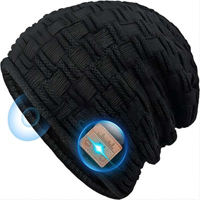 B5 Bluetooth 5,0 καπέλο Beanie με την ασύρματη απόλαυση μουσικής ομιλητών ακουστικών διπλή