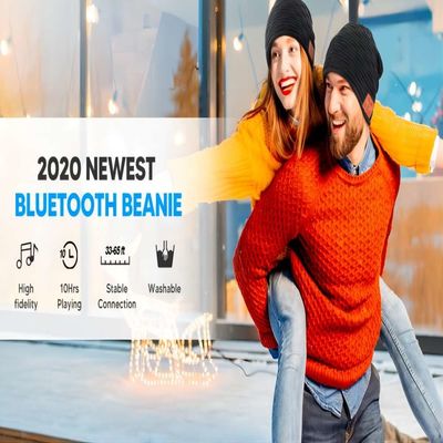 B5 καπέλο Beanie μουσικής με το bluetooth, ασύρματος εξοπλισμός ζεστασιάς ομιλητών bluetooth για, Biking.