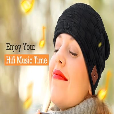 B5 καπέλο Beanie μουσικής με το bluetooth, ασύρματος εξοπλισμός ζεστασιάς ομιλητών bluetooth για, Biking.