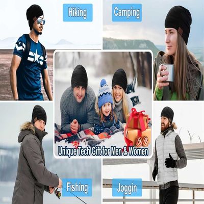 Καπέλο μουσικής Beanie Viview με το διευθετήσιμο καπέλο bluetooth ομιλητών bluetooth για το χειμερινό υπαίθριο αθλητισμό που κάνει σκι, κυνήγι