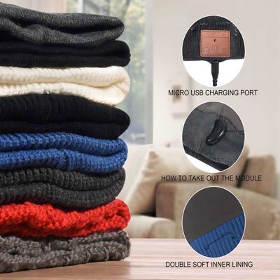Πατινάζ πεζοπορίας οδήγησης Bluetooth Beanie καπέλων ελεύθερα τηλεφωνήματα χεριών μουσικής παίζοντας