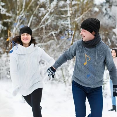 Καπέλο Beanie με Bluetooth, ακουστικό Bluetooth για να κάνει το τηλέφωνο τη calls&amp;play μουσική για Jogging, ορειβασία, αθλητισμός κανό