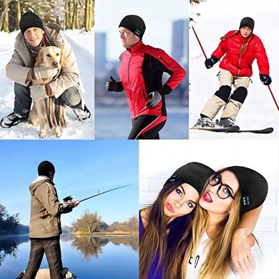 Ασύρματη έκδοση της BT καπέλων Beanie Viview 5.0 Giftbox που απολαμβάνει τη με ελεύθερα χέρια απαίτηση Jogging, ειδικά δώρα ζεστασιάς μουσικής