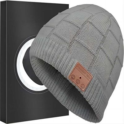 Ασύρματο καπέλο Rechargable 250mah Bluetooth Beanie με τις κλήσεις χρονικών τηλεφώνων μουσικής 16hours