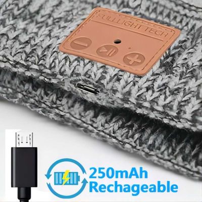 Χειμώνας, πεζοπορία, αναρρίχηση, καπέλο Jogging Bluetooth Beanie με την ασύρματη κάσκα BT5.0
