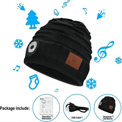 Επανακαταλογηστέο καπέλο Bluetooth Beanie μπαταριών με τον προβολέα των οδηγήσεων για την αναρρίχηση της ανακύκλωσης πεζοπορίας Biking