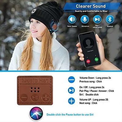 Επανακαταλογηστέο καπέλο Bluetooth Beanie μπαταριών με τον προβολέα των οδηγήσεων για την αναρρίχηση της ανακύκλωσης πεζοπορίας Biking