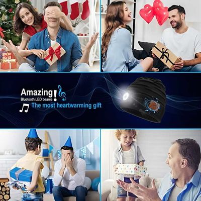 Επανακαταλογηστέο καπέλο Bluetooth Beanie μπαταριών με τον προβολέα των οδηγήσεων για την αναρρίχηση της ανακύκλωσης πεζοπορίας Biking
