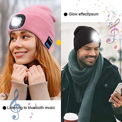 4 καπέλο ακουστικών Bluetooth προβολέων των οδηγήσεων με τα ασύρματα δώρα γενεθλίων ακουστικών