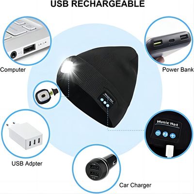 4 καπέλο ακουστικών Bluetooth προβολέων των οδηγήσεων με τα ασύρματα δώρα γενεθλίων ακουστικών