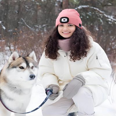 Beanie των οδηγήσεων αναπαραγωγής ήχου μουσικής με την ελαφριά αλιεία ηλιοβασιλέματος αναγραφών χεριών ελεύθερη απαιτώντας