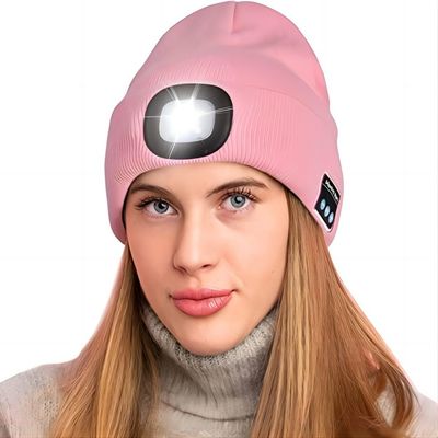 Beanie των οδηγήσεων αναπαραγωγής ήχου μουσικής με την ελαφριά αλιεία ηλιοβασιλέματος αναγραφών χεριών ελεύθερη απαιτώντας