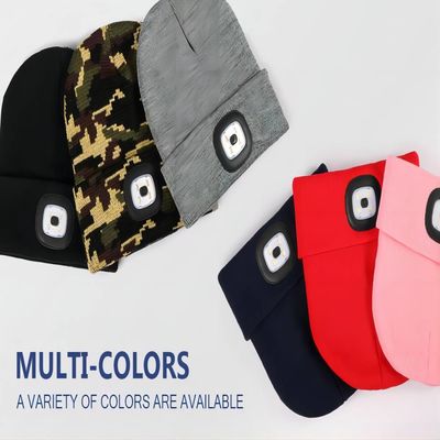 Καπέλο των οδηγήσεων Beanie Bluetooth ελεύθερο τα χέρια σας στο φωτισμό φακών τηλεφωνικών απαντήσεων μουσικής