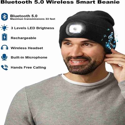 Ασύρματο καπέλο ακουστικών Bluetooth ακουστικών με τα δώρα Χριστουγέννων φω'των