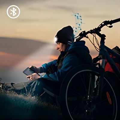 Bluetooth Beanie οδηγήσεων με τον προβολέα, για άνδρες και για γυναίκες USB Rechargable δώρα ανδρών γυναικών προβολέων χεριών δωρεάν για τον μπαμπά αυτός σύζυγος