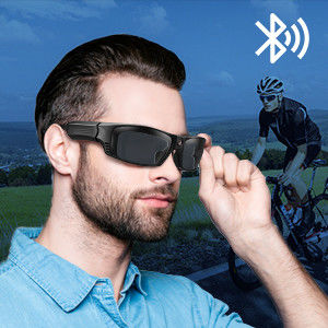 τηλεοπτικά γυαλιά ηλίου 450mAh 1920*1080P Bluetooth με το σχήμα φωτογραφιών JPEG